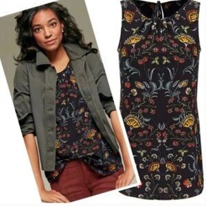 CABI Women’s Black Legend Folklore Print Sleeveless Top Size S Style #3621